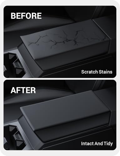 BASENOR Armrest Cover for 2026-2024 Tesla Cybertruck Scratch Resistance - size: Cybertruck Black