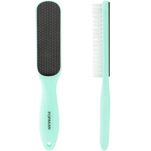 Dual Sided Nano Glass Foot File Green with Cleaning Brush - style: Green Pedicure Foot File
