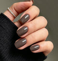JMEOWIO Semi Cured Gel Strips Nail Art Sticker Wrap Brown - color: Brown