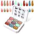 Gradient Painting Gel, 9 Colors Ombre Painted Gel Nail Polish - color: Monet’s Garden