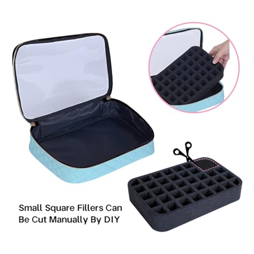 2 Pcs Small Clear Nail Polish Organizer Holds 80 Bottles Nail,Blue - color: Sky Blue-Clea-2 pcs
