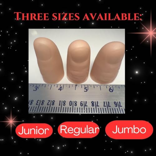 D'lite Magic Thumb Lightup Trick Set / 2 Original Amazing Ultra Bright Light Magic Fingers - Closeup & Stage Magic Tricks - Easy Illusion Anyone Can Do It - Magic Trick for Adults (Jumbo White) - color: Jumbo White