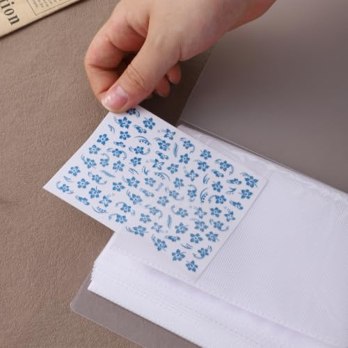 80 Slots Nail Sticker Book, Nail Art Stickers Organizers Storage