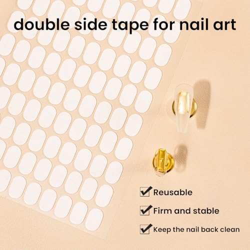 1696 Double Sided Tape for Press On Nails Stand - color: White, size: Large