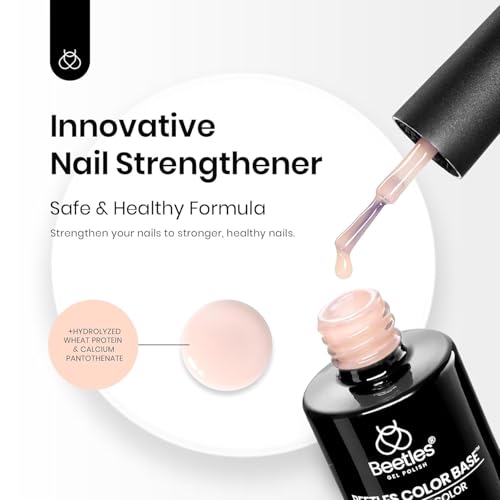 Beetles Rubber Base Gel 1pcs 15ml - color: H-Pink-1