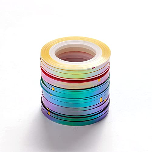 21 Rolls Nail Art Striping Tape Lines Nail Tape for Nail Art Decals - color: Pink