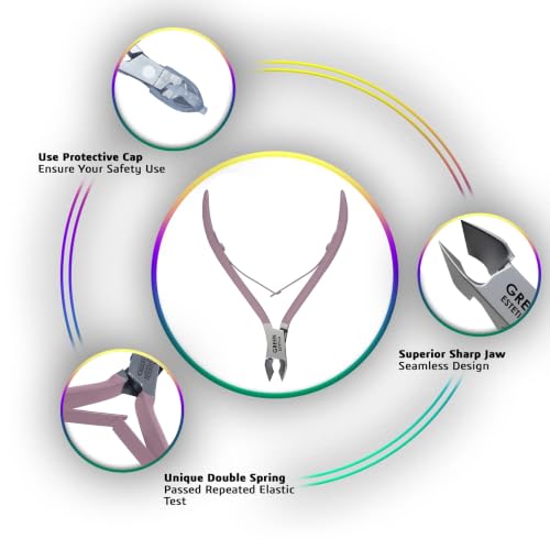 1piece Cuticle Trimmer Nipper 9 Color (Rose Gold) - color: Rose Gold