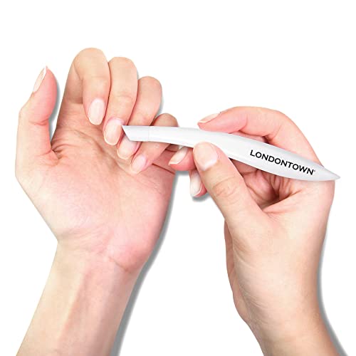 LONDONTOWN Cuticle Pusher Tool with Rubber Finish Tip