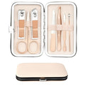 Christmas Gifts Birthday Gift Nail Clippers For Women Manicure Kit Nail Tweezers Professional Stainless Steel With Leather Travel Case Stocking Stuffers For Girlfriend Wife Mother Kit 7 In 1 Rose Gold - color: Rosegold
