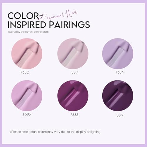 Morovan Nail Polish Set Fingernail: Lilac Light Purple Lavender Halloween - color: Amethyst