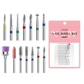 3/32'' 14Pcs Nail Drill Bits Set Diamond for Acrylic Gel & Cuticle Removal - color: 14Pcs Diamond Bit Sets