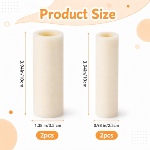 4 Pack Cuttable Toe Tubes Sleeves Foam Toe Protectors Bandages