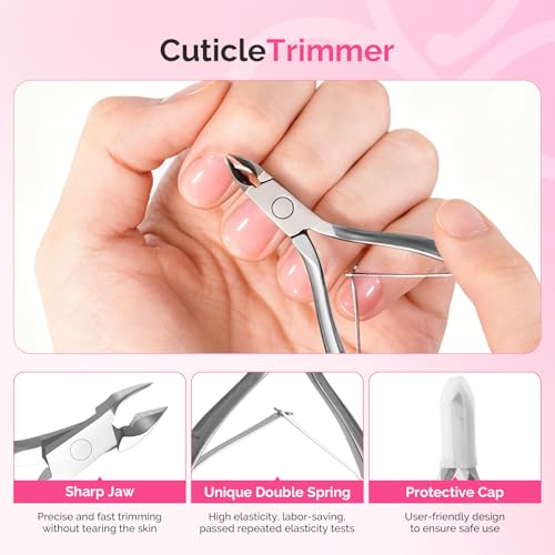 MelodySusie Manicure Tools Kit Nail Care Set - size: 11Pcs Rose