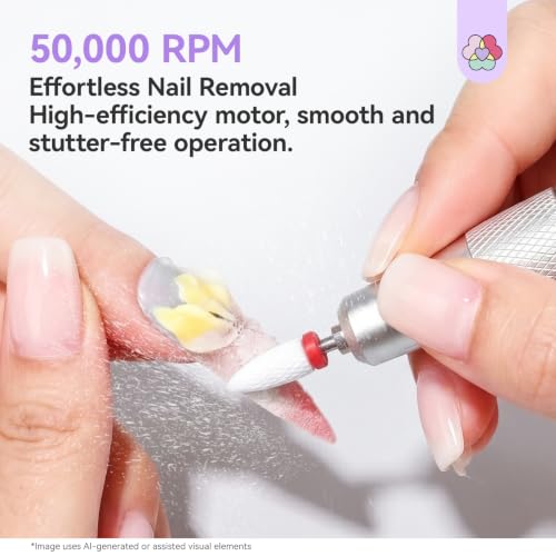 SAVILAND 30S Fast Removal Electric Nail Drills 50000 RPM for Acrylic Nails - color: Shine