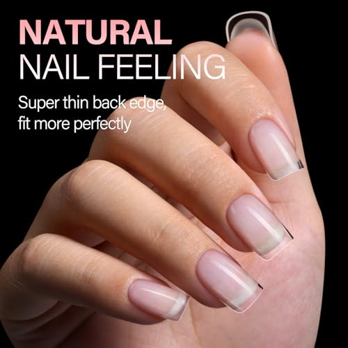 AILLSA Thickened Short Square Nail Tips