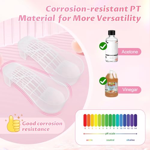 Yokilly Toe Nail Soaking Bowl: 2 PCS Shoe Design Toenails Soak Off Bowl - color: Transparent