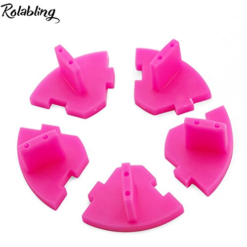 Round Nail Display Stand False Nail Art Tips Display Holder - color: Rose