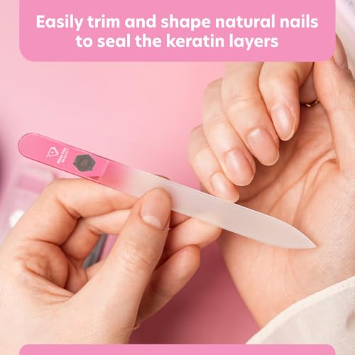 Bona Fide Beauty Czech Glass Nail File and Shiner Duo Set (Pink) - color: Pink