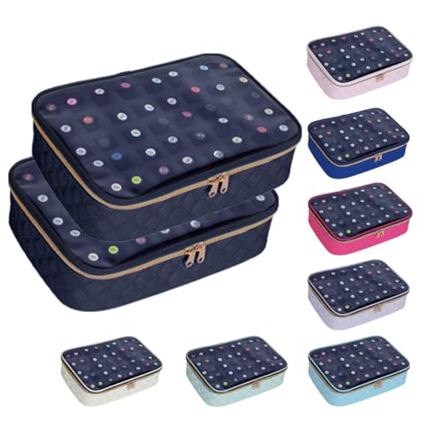 2 Pcs Small Clear Nail Polish Organizer Holds 80 Bottles Nail,Black - color: Black-Clear-2 pcs