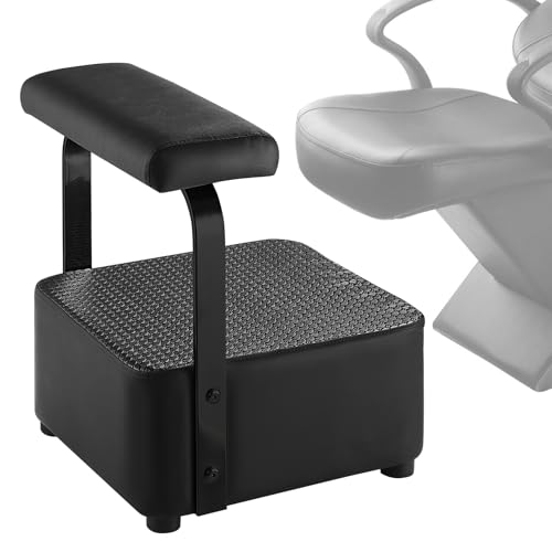 Independent Footrest for Backwash Beauty Spa Shampoo Bowl and Chair Set,Footstool for Spa Beauty, Ottoman for Shampoo Station Chair in Salon and Spa (Black) - color: Black