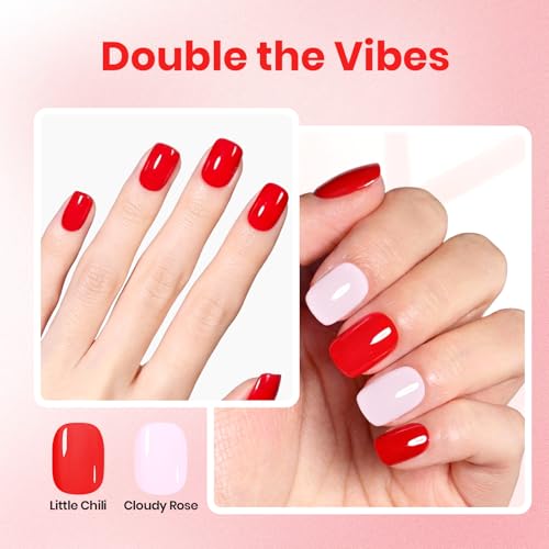 Beetles Red Nail Polish, Quick Dry Regular Nail Polish, Fast Air-Dry - color: Little Chili