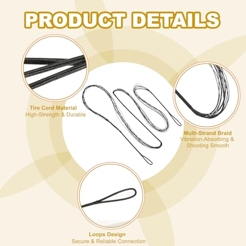 PATIKIL Bow String Replacement Archery Bowstrings Accessories - size: 58 Inch