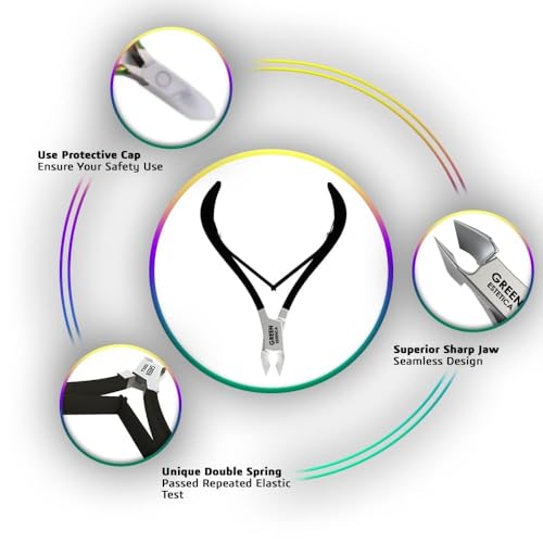 1piece Cuticle Trimmer Nipper 9 Color (Black) - color: Black