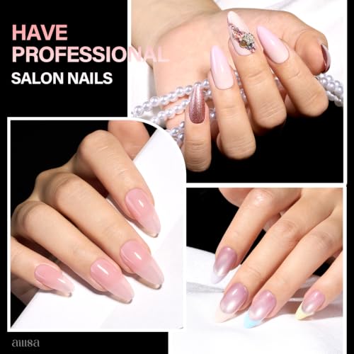 AILLSA Medium Stiletto Nail Tips 120PCS Half Matte Nail Extensions