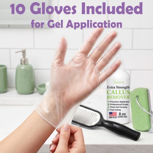 Foot Callus Remover Gel Kit: Complete At Home Callus Remover for Feet 8 oz