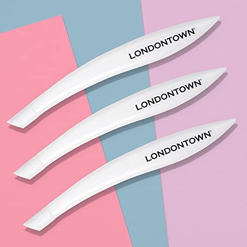 LONDONTOWN Cuticle Pusher Tool with Rubber Finish Tip