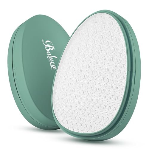 BALUCA Glass Foot File Callus Remover for Feet - Nano Glass Foot Scraper Scrubber Dead Skin Removal for Cracked Heels,Professional Pedicure Tool for Home, Salon, and Travel (Green) - color: Green