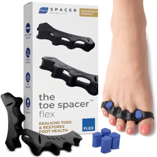 Spacer Mobility Toe Spacer Flex, Silicone Toe Separators for Men & Women - size: Flex
