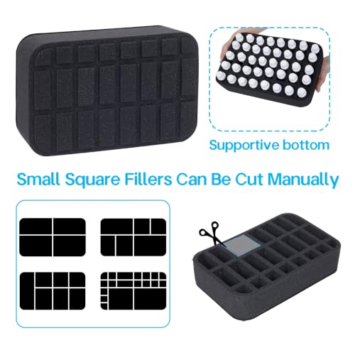 Essential oils Organizer Holder Foam Pad with Slots, can DIY - color: Black 24slots