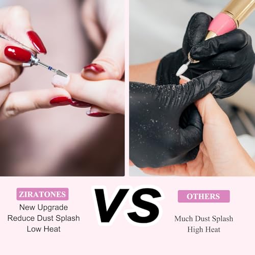 Cuticle Nail Drill Bit, Pro Diamond Cuticle Bits for Nails Nail Buffer Bit Nail Trimer, Under Nail Cleaner Cuticle Remover Nail Prepare for Nail Salon Manicure(Tapered-Medium)