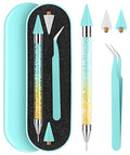 Tatuo Rhinestone Picker Tool Bedazzling Pen Dual Head, Gradient Colorful - color: Gradient Colorful