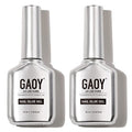 GAOY 2Pcs Gel Nail Glue, 16ml, 2 in 1 Nail Glue and Base Gel, Lamp Needed