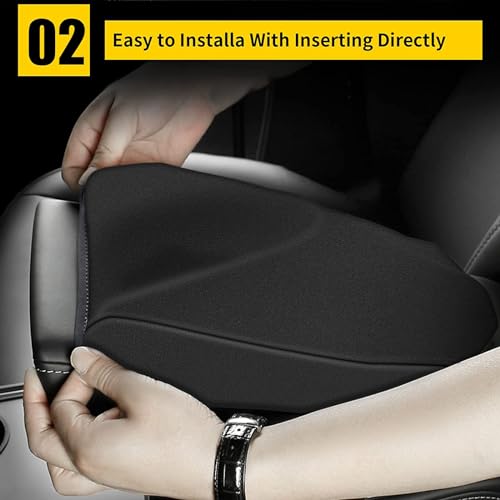 AOMSAZTO Armrest Console Covers for 2013-2018 Nissan Altima Fabric Cloth - color: Black Fabric Cloth, size: 2013-2018