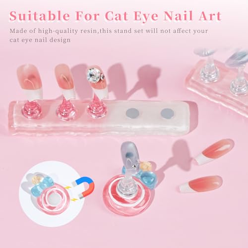 MAYEEN Nail Stand For Press Ons,Upgraded Raised Nail Holder For Painting - color: Pink