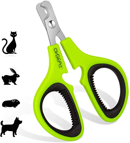 Pet Nail Clippers, Cat & Kitten Claw Nail Clipper Safe Sharp Trimmer - color: Green