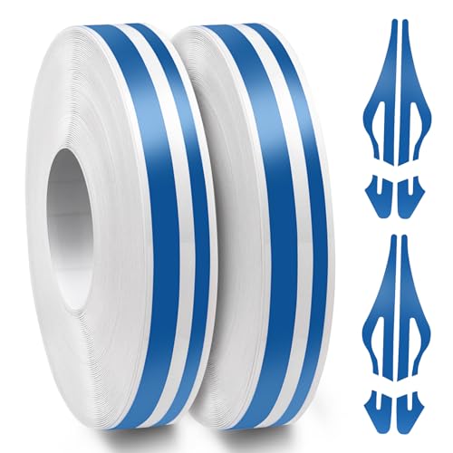 Spurtar Car Pinstripe Tape, 2 Rolls x 32Ft Blue Racing Stripes Automotive - color: blue