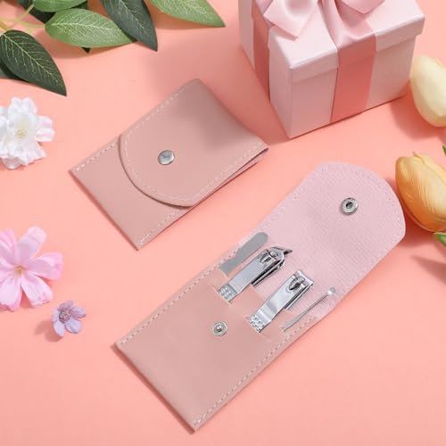 24 Pcs Manicure Set Bulk, Nail Clippers Set Bulk with Stainless Steel Tools