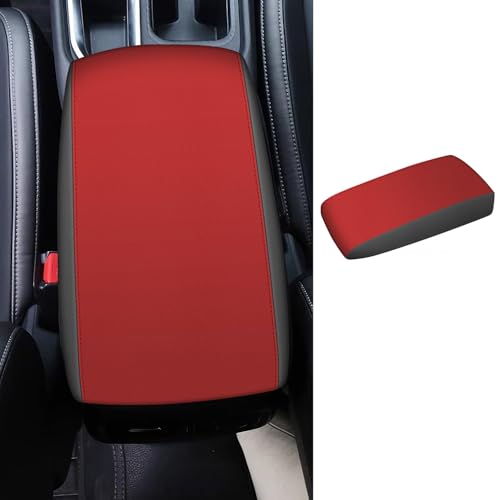AOMSAZTO Center Console Cover for 2019-2026 Nissan Altima Red - color: Black with Red Leather, size: 2019-2024