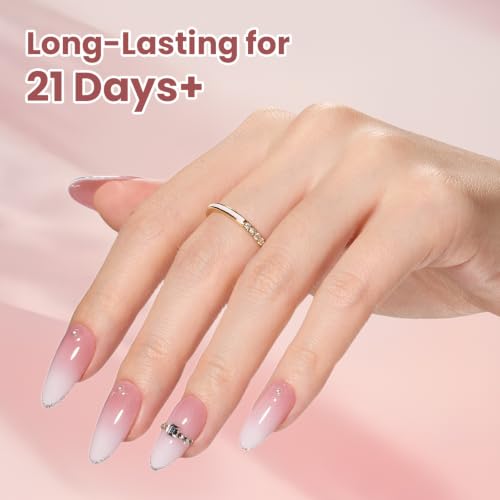 Beetles Jelly Dip Powder Nail Kit, 6 Colors Dip Nails Powder Starter Kit - color: 6 Colors x 10g | Nude Layers