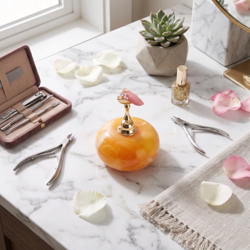 Dioche Magnetic Nail Art Display Stand with Golden Base