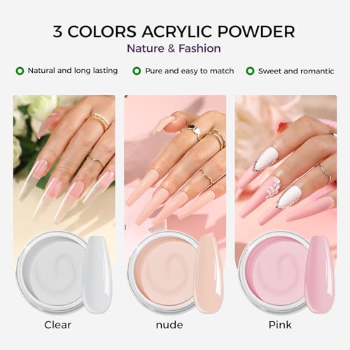 Professional Acrylic Nail Kit: Acrylic Set for Beginners with Everything for Nail Extensions - size: Acrylic Nail Kit-e