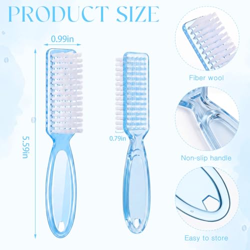 Patelai 15 Pieces Nail Brush Handle Grip for Fingernail Toe Scrub Cleaning - color: Fresh