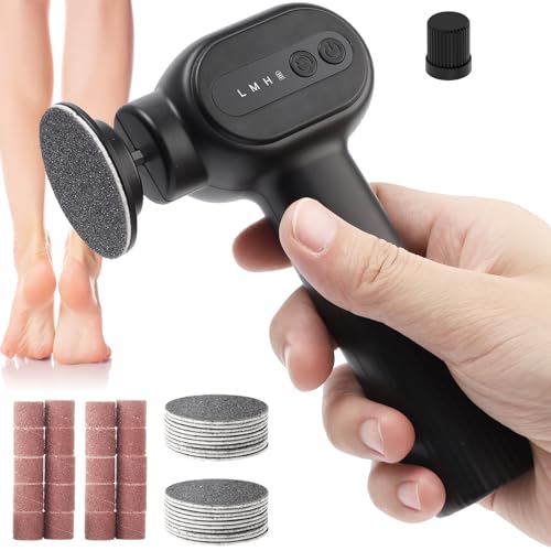2-in-1 Electric Callus Remover for Feet, Professional Pedicure Tools Gift - color: Space Black