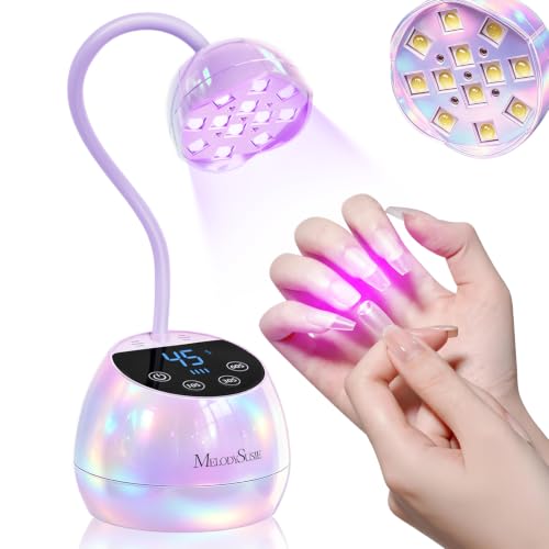 MelodySusie Gooseneck Cordless UV Nail Lamp P-ArtM2 Light for Nail Tips - color: Pearl Purple