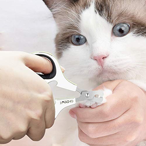 Pet Nail Clippers, Cat & Kitten Claw Nail Clipper Safe Sharp Trimmer - color: Black