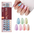 Beetles X Press Cat Eye Nails - 7 Colors Medium Almond Press On Nails - color: 2 - Bubble CatEye - M